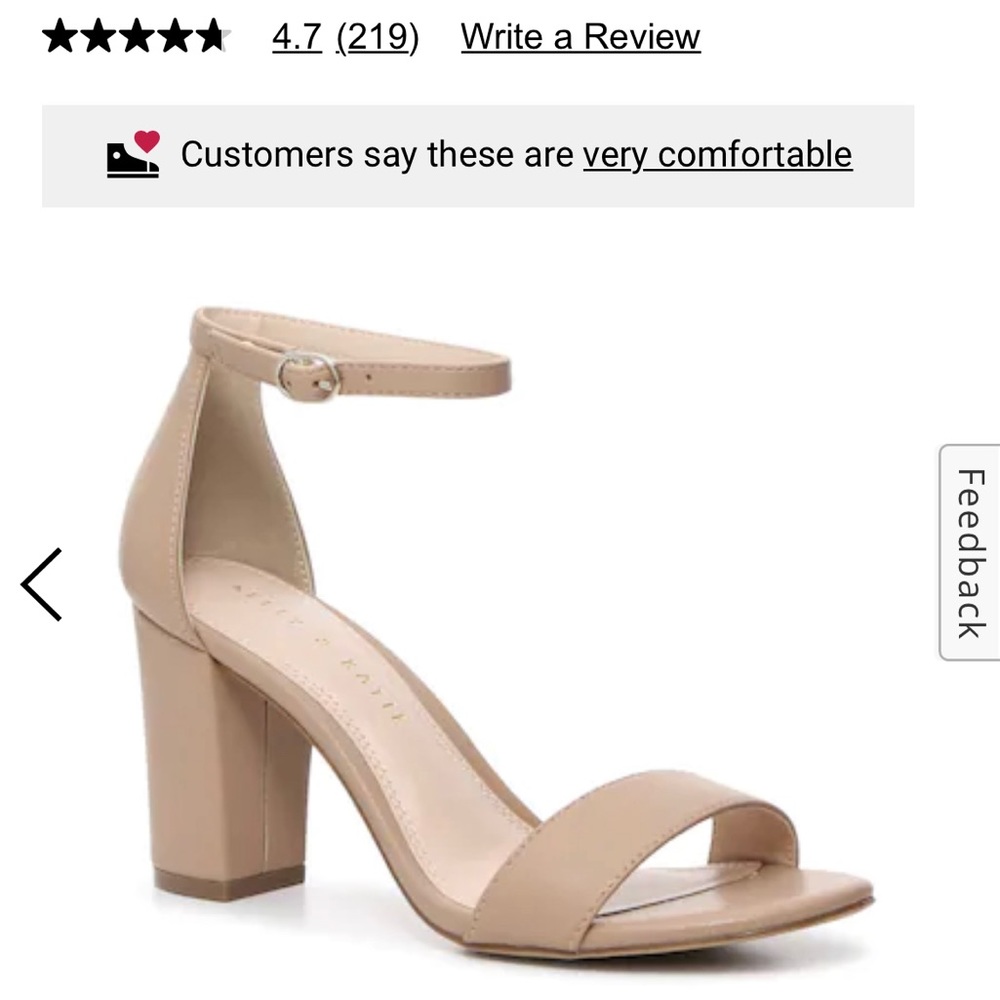 Like New Kelly & Katie Nude Heels